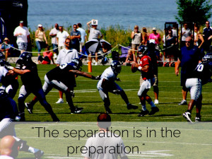 The separation is in the preparation.