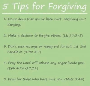 Tips for Forgiving