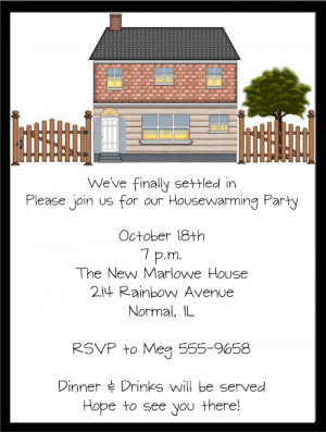 Shop our Store > Open House Housewarming Party Invitations