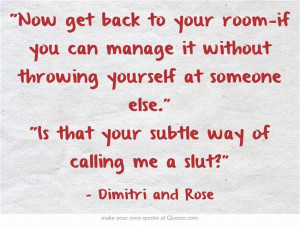 Vampire Academy Quotes | Dimitri Belikov and Rose Hathaway