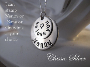 ... Nanny Brag Keepsake Necklace - Great Gift for Nanny, Nana or Grandma