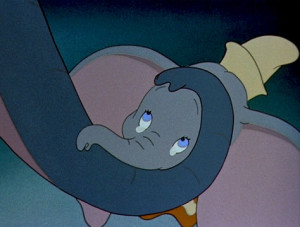 Who cries during Dumbo?