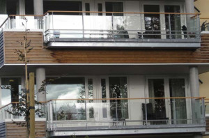 Timber and Alu clad French Balcony Doors