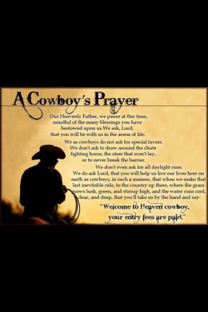 cowboy prayer