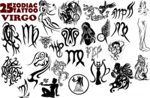 Virgo Tattoo Designs on Virgo Tattoos Top Virgo Symbols Graphics And ...