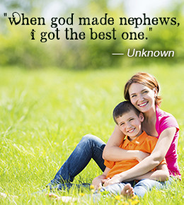 Quote about nephew by anonymous author