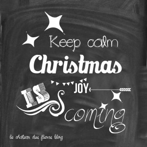 Keep calm Christmas joy chalkboard quote