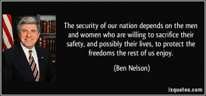 The security of our nation depends on the men and women who are ...