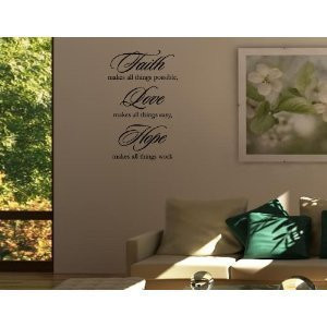 ... WORK Vinyl wall quotes religious sayings scriptures home art decor