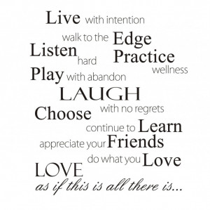 Live Listen Play Laugh Choose Learn And Love Quote