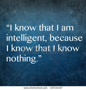 Inspirational quote by ancient Greek philosopher Socrates - stock ...