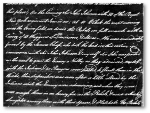 Letter by Loyalist John Butler