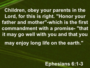 what the bible says about honoring your mother and father Search ...