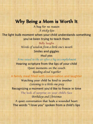 Why Being a Mom is Worth It