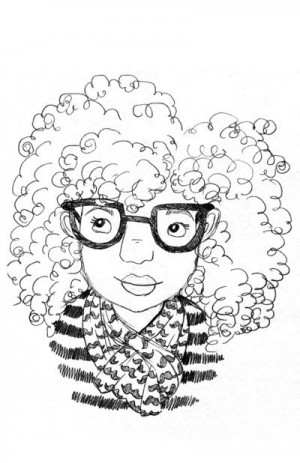 Curly girl' art by Sharee Miller.: Art Tist, Art Illustrations, Art ...