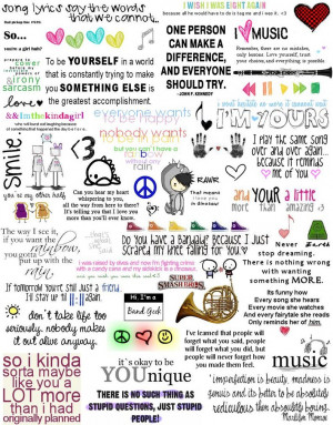 Quote Collage by FrenchFlute