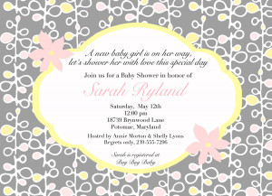 Baby Shower Invitation Wording 2