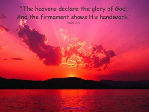Sunsetwith Psalm 19:1 – This outstanding photo wasincluded in ...