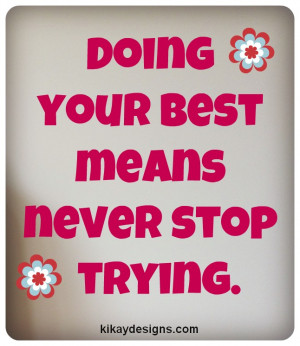 Quotes on Doing Your Best