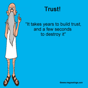 ... has in mind is trust and collapse of trust trust in shares trust in