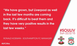 The opposition view: 5 key Koeman quotes on Reds' visit to St Mary's