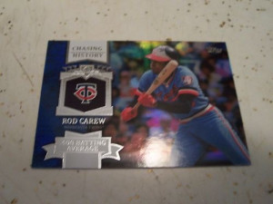 ... Baseball Card, History Inserts, Minnesota Twin, Rods Carew, Carew 2013
