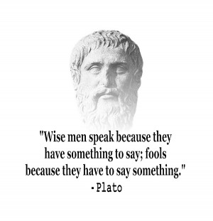 Quote By Plato Print by Ricardo Almeida