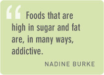 ... fast food is high in sugar and fat these types of foods stimulate the