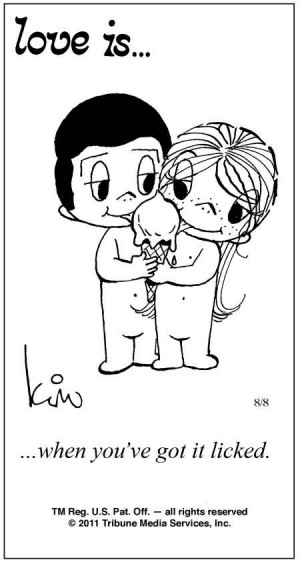 Love Is ... Comic Strip by Kim Casali (August 8, 2011)