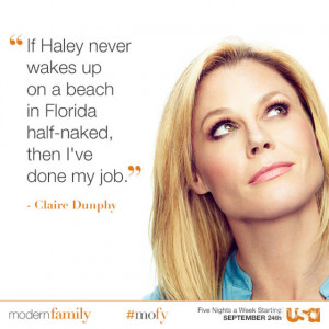 Claire Dunphy, trophy mom. Coming to USA on September 24.