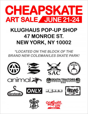 Cheapskate” Art Sale/Pop-Up Shop!