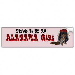 Alabama State Funny Bumper Sticker
