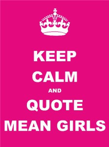 KEEP CALM AND QUOTE MEAN GIRLS METAL PLAQUE
