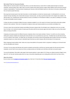 CHEAP CAR INSURANCE: Compare Free Auto.