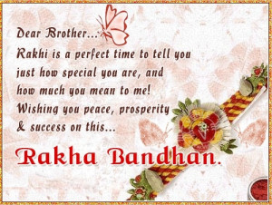 Raksha Bandhan Wishes Card For Brother