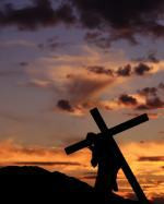 Grief quotes...picture of a man carrying a cross, an analogy for the ...