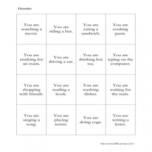 Charades Word List Printable