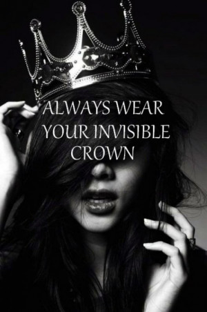 crown, girl, quote, text