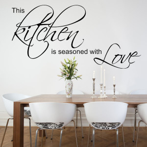 This Kitchen is Seasoned with Love ~ Wall sticker / decals