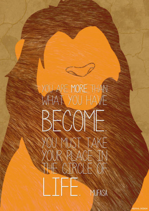 Lion King - Simba Mufasa Quote Poster by JC-790514