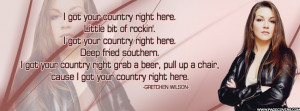 Gretchen Wilson I Got Your Country Lyrics Cover