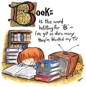 Books is the word befitting for 'B'.