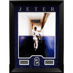 Derek Jeter New York Yankees Tunnel Touching DiMaggio Quote Sign 16x20 ...