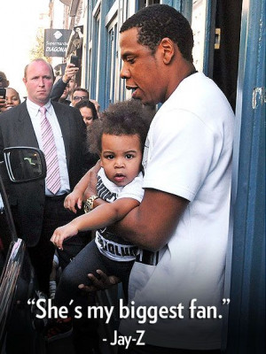 ... Blue Ivy loving her dad’s music, to Vanity Fair See more star quotes