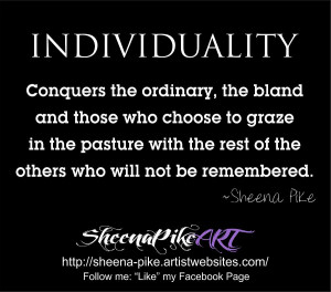 Individuality Quote Digital Art