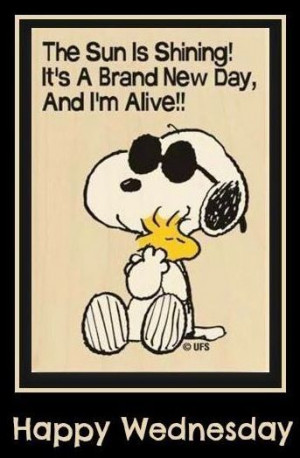 ... , Quote, Snoopy Art, Charli Brown, Brand New Day, Peanuts Gang