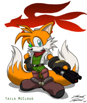 random tails the fox the cutes fox aronud