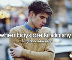 Shy boys so cute!!!