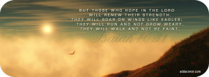 Those Who Hope in the Lord Facebook Cover