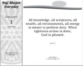 ... Wisdom of Yogi Bhajan Calendars are now available on SpiritVoyage.com